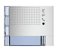Bticino frontale modulo fonico evoluto 1 pulsante su colonna singola finitura Allmetal 351111