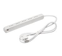 BTicino 3630USD Ciabatta Elettrica Multipresa Ultraslim, con 5 prese piccole 10A, ideale per piccoli spazi, colore bianco