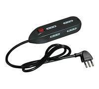 BTicino 3667G/B Ciabatta Multipresa con 6 Prese, 10 A, Interruttore e Cavo, Bian