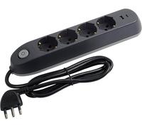 Ciabatta Multipresa 4 Prese Universali + 2 USB A+C Interruttore BTicino 3684GBU