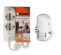 BTicino 3695DB Ciabatta Multipresa Compatta Slot6 con Interruttore Luminoso Auto