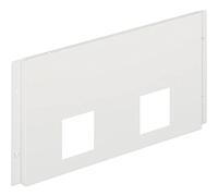 Bticino 3792N Acciaio Pannello di Finitura per 2 Componibili, 533mm x 16mm x 300mm, Bianco
