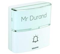 Bticino 393017D Pulsante Aggiuntivo Senza Fili per Kit Campanello Advanced, Bianco