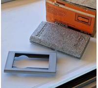 Bticino 4724CS placca Living Classic schuko + 2 moduli cromo satinato NUOVA