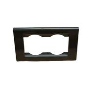 Bticino 4754ac placca living 2 posti unel acciaio