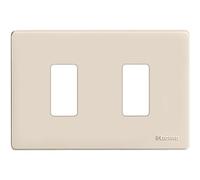 Bticino 503/2/R/F Placca, Avorio, 2 Posti