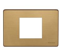 BTicino 503/23A/BR Placca 2 Posti, Bronzo