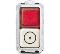 BTICINO MAGIC PULSANTE 1no+ PORTALAMPADA 24V ROSSO 5057R