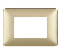 Placca Bticino Matix 3 moduli gold AM4803MGL
