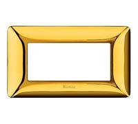 Placca Bticino Matix 4 moduli oro lucido AM4804GOR