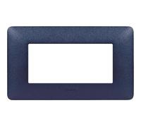 Bticino AM4804TBM Placca Matix 4 Moduli, Blu Mercurio