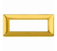 BTICINO AM4806GOS MATIX PLACCA 6P ORO SATINATO