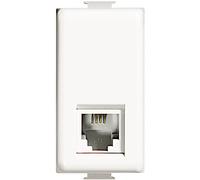 BTicino AM5958/11N Connettore RJ11, Bianco