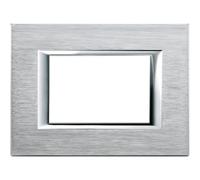 BTicino Axolute HA4803CR Placca 3P, Cromo