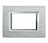 BTicino Axolute HA4803CR Placca Rettangolare 3 Moduli - Cromo