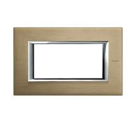 BTicino HA4804NX Axolute Placca Rettangolare, 4 Moduli, Marrone