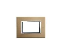 BTICINO AXOLUTE PLACCA RETTANGOLARE 3 MODULI TITANIO SPAZZOLATO HA4803NX