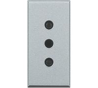 BTICINO AXOLUTE - PRESA STANDARD 2P+T 10A 250V GRIGIO CHIARO HC4113