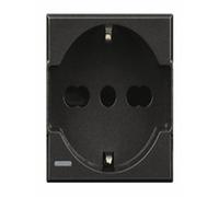 Bticino Presa HS4140/16 Bipasso Schuko 10/16A Antracite