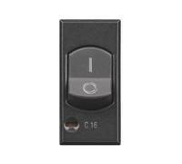 BTICINO AXOLUTE SCURO MAGNETOTERMICO 1P+N 6A 1,5KA HS4301/6