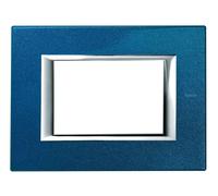 Bticino BTI HA4803BM AXOLUTE - PLACCA 3P BLU MEISSEN