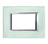 Bticino BTI HA4803VKA AXOLUTE - PLACCA 3P VETRO KRISTALL