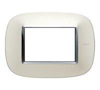 Bticino BTI HB4803SAN AXOLUTE - PLACCA 3P ARGENTO
