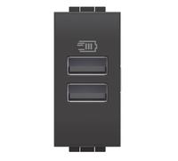 Bticino BTI L4191AA LL - CARICATORE USB TIPO A 1M ANTRACITE
