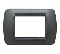 Bticino BTI L4803GFN LIVING INT - PLACCA 3P GRAFITE NERO