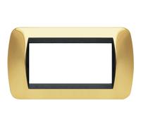 Bticino BTI L4804OR LIVING INT - PLACCA 4 POSTI ORO VERO