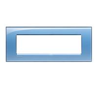 Bticino BTI LNA4807AD LL - PLACCA 7P AZZURRO