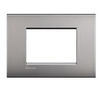 Bticino BTI LNC4803NK LL - PLACCA 3P NICHEL SATINATO