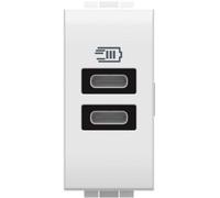 Bticino BTI N4191CC LL - CARICATORE USB TIPO C+C 1M BIANCO