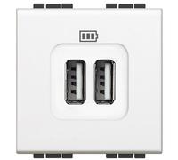 Bticino BTI N4285C2 LL - CARICATORE USB 2 PRESE 1500MA 5V BIAN