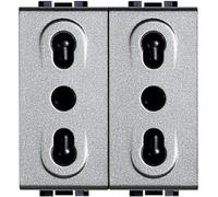 Bticino BTI NT4180/2 LIGHT TECH - PRESA DUPLEX BIPASSO 10/16A