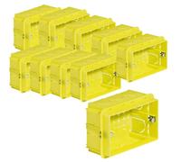 BTicino BTI503E Kit 10pz Scatole Incasso 3 Moduli Civili Gialle