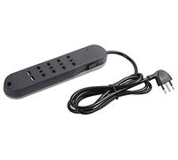 Ciabatta Multipresa 4 Prese Bipasso 2 USB A +Interruttore Grigia BTicino 3636GBU