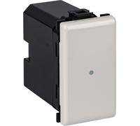 Bticino AM4003CWI Comando Luci Wireless Connesso Matix Smart, per Accendere, Spegnere e Regolare l'Intensità delle Luci con lo Smartphone o con Alexa, Siri e Google Home, 1 Posto, Bianco