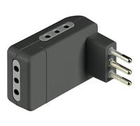 BTicino Corner adattatore salvaspazio 3 prese 10 A grigio Grigio