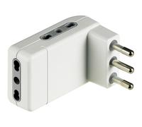 BTicino Corner adattatore salvaspazio 3 prese 16 A bianco Bianco