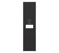 BTICINO Cover caricatore USB Living NOW 1 modulo Nero, KG11PD