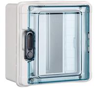 Bticino F107N8D Centralino da Parete a Tenuta Stagna, Antiurto Rinforzato IP65 IDROBOARD i Isolamento II, in Polistirene, 10A, 8 moduli DIN