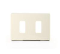 Placca per interruttori Bticino Magic 2 posti resina avorio TIC503/2/R