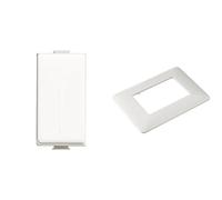 Bticino FP Matix 2 Falsi Polo, confezione da 2 Matix AM4803BBN Placca 3 Moduli, Bianco, 1 pezzo