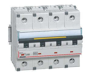BTicino FT84C100 Interruttore Magnetotermico Modulare BTDIN160 4P 100A Curva C