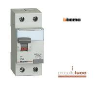 BTICINO GC723AC25 INTERRUTTORE DIFFERENZIALE SALVAVITA 1P+N 25A TIPO AC 2M 30mA
