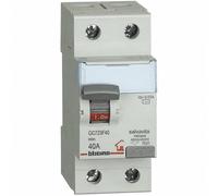 Interruttore differenziale Bticino 40A 2P 30 MA F 2 moduli GC723F40