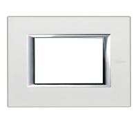 BTICINO AXOLUTE HA4803SAN PLACCA RETTANGOLARE 3 MODULI ANODIZZATI ARGENTO