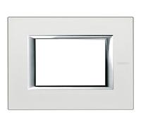 BTicino HA4803SAN Axolute Placca Rettangolare, 3 Moduli, Grigio - NUOVO
