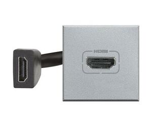 BTicino Hc4284 Presa Video Hdmi 2.0 Preconnesso - 2 Moduli Axolute Colore Tech